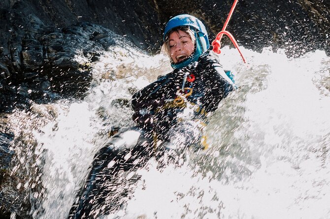 Adrenaline Canyoning Tour - Abraham Lake canyoning is active from the first step