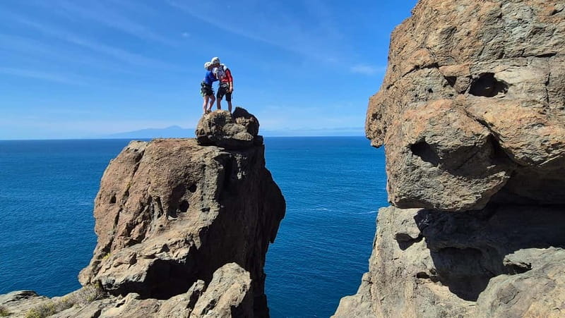 Agaete: Gran Canaria Coasteering. Marine Ferrata and Zipline - Snacks, views, and the walk back