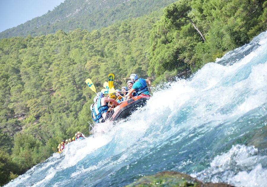 Alanya/City of Side: Canyoning, Rafting and Ziplining Tour - The First Seven Kilometers by Raft