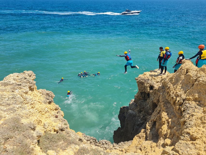 Albufeira: Guided Coasteering Tour with Cliff Jumping - Walking, climbing, and swimming along the Algarve coast