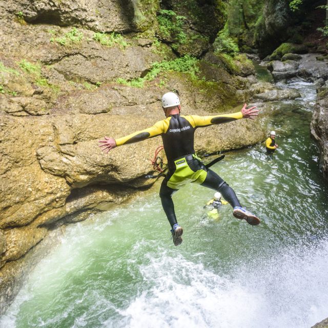 Allgäu: Starzlachklamm Canyoneering Adventure - The 18-meter water slide finish