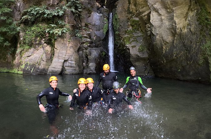 Azores: Salto do Cabrito Canyoning Adventure - Getting fitted for the canyon