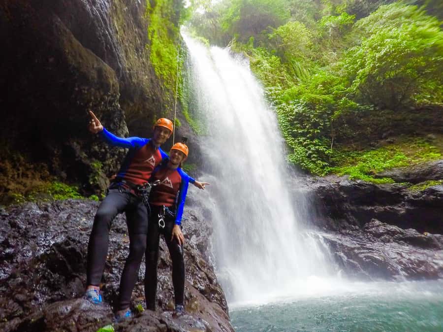Bali: Canyoning Adventure at Aling Waterfall - From hotel pickup to the basecamp breakfast