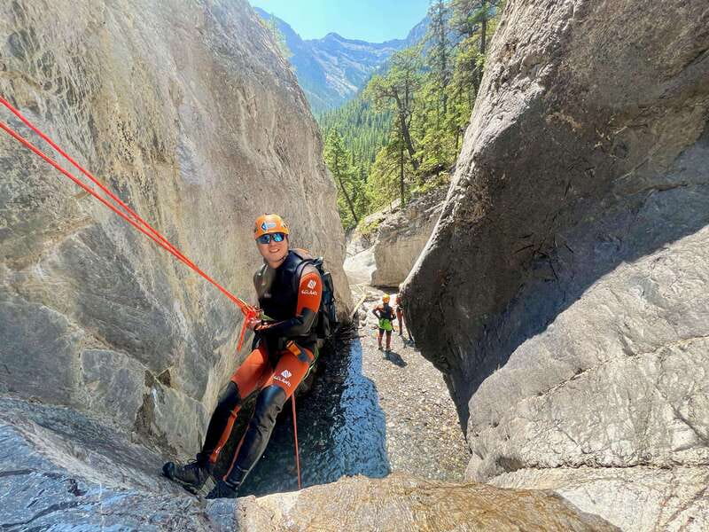 Banff: Beginner Canyoning Half-Day Tour - Short rappels build confidence in the right order