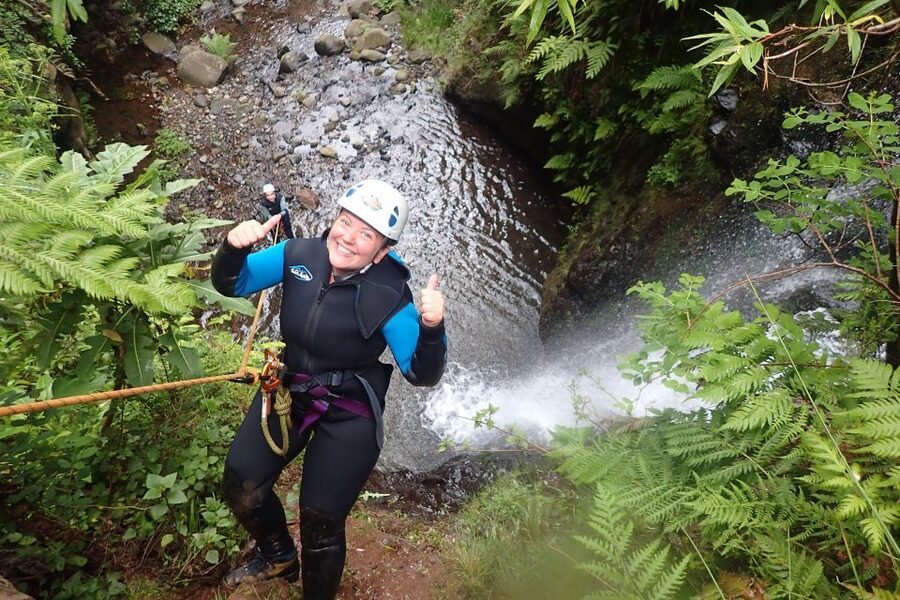 Beginner Canyoning Madeira - The local bar safety briefing