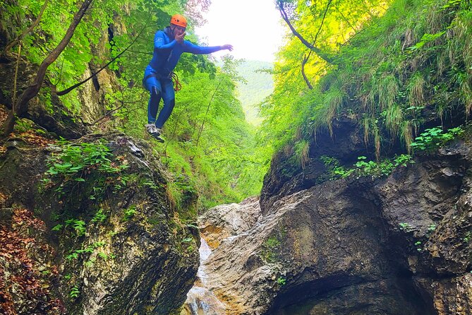 Beginner Canyoning Tour in the Sušec Canyon - Bovec Slovenia - The hike and equipment are part of the outing
