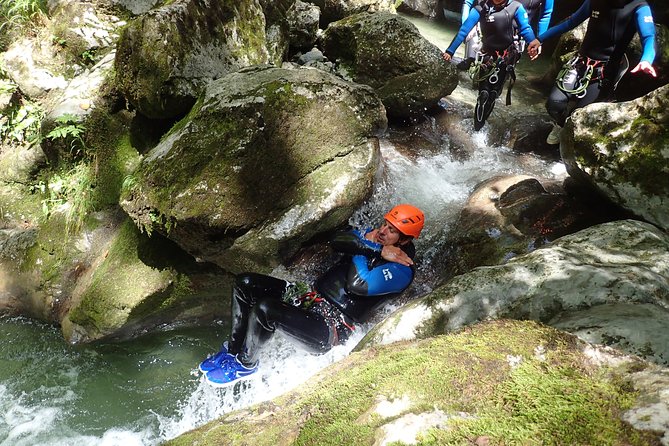 Canyoning Annecy Montmin Sensations - The jumps, slides, and rope sections