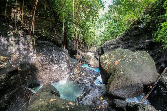 Canyoning Bali, Blue Gorge Canyon (Adventure, discovery, nature) - Learning the ropes before the first waterfall