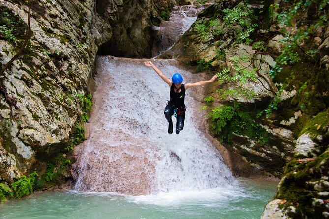 Canyoning Experience in Neda for Beginners - The 25-meter rappel at the end