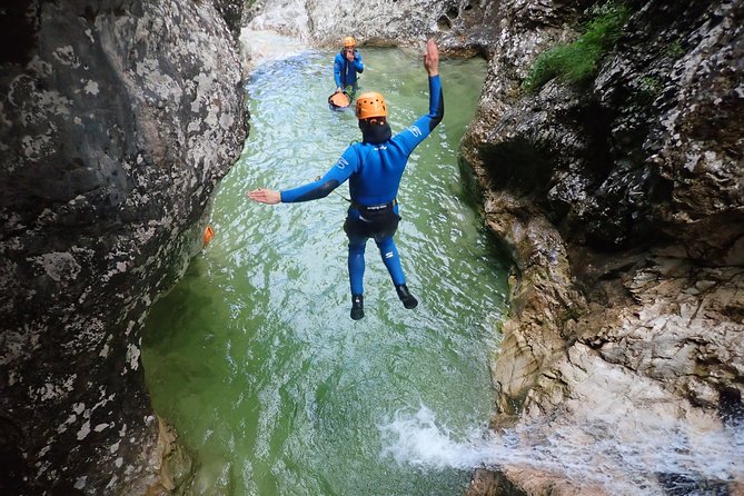 Canyoning in Fratarica Canyon - The 48-meter Parabola waterfall