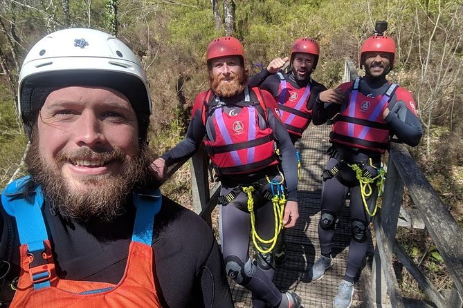 Canyoning in Snowdonia - Entering the gorge with a guide