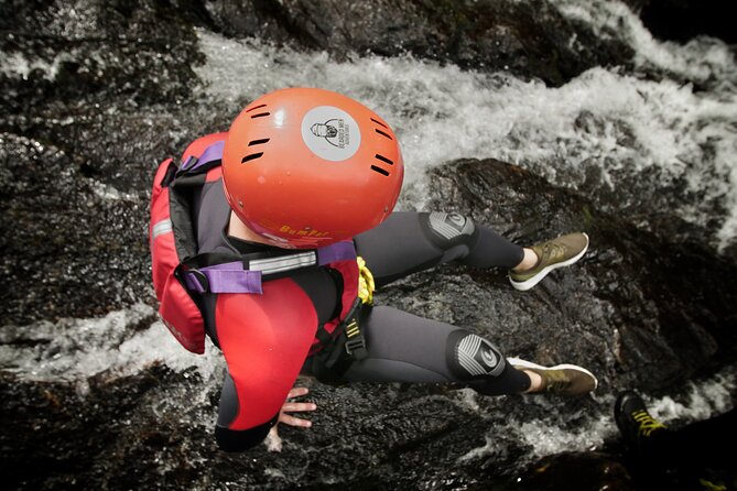Canyoning in Snowdonia - Abseils, slides, and jumps through the gorge