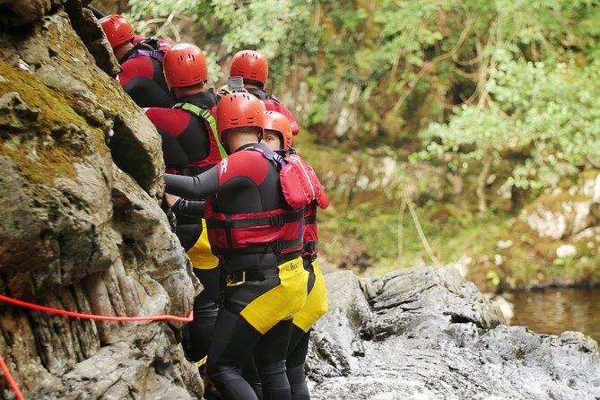 Canyoning in Snowdonia - Getting fitted for the wet and wild part
