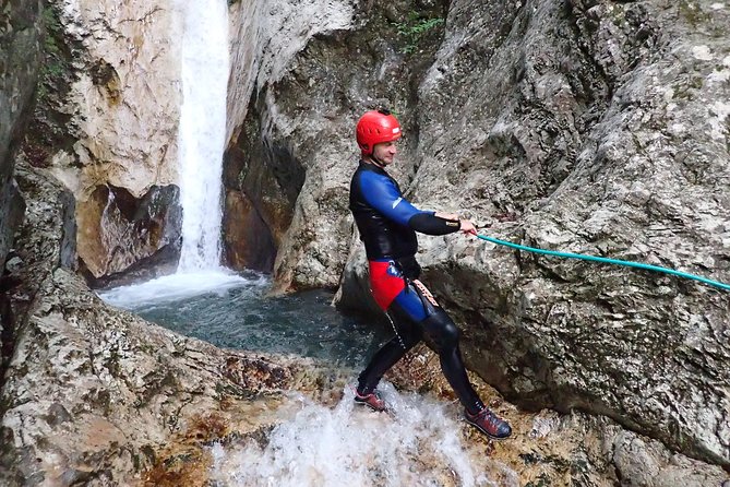 CANYONING in Susec from Bovec, Families welcome, photo service - Price and what you receive for $62.48