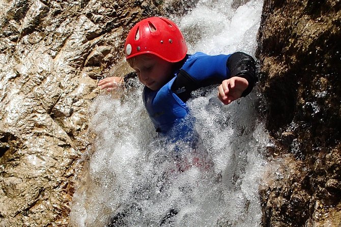 CANYONING in Susec from Bovec, Families welcome, photo service - A 10-minute ride, then a short mountain hike
