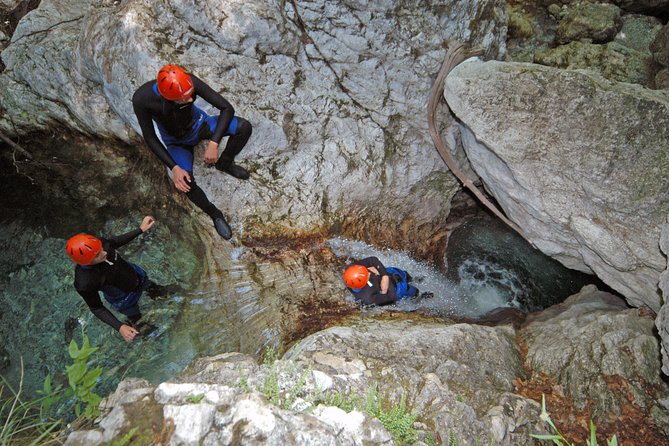 Canyoning in Susec Gorge from Bovec - Guides, group size, and the Sport Mix setup