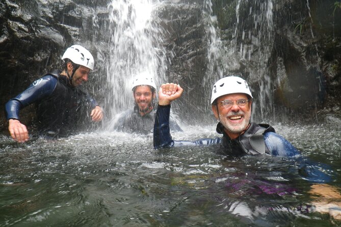 Canyoning Madeira Island - Level One - Rappelling waterfalls instead of watching them