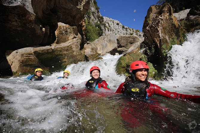 Canyoning on Cetina River Adventure from Split or Zadvarje - Suited up for a real canyoning route