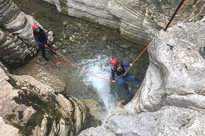 Canyoning trip at Zagori area of Greece - Section A - Five rappels in Nefeli Canyon