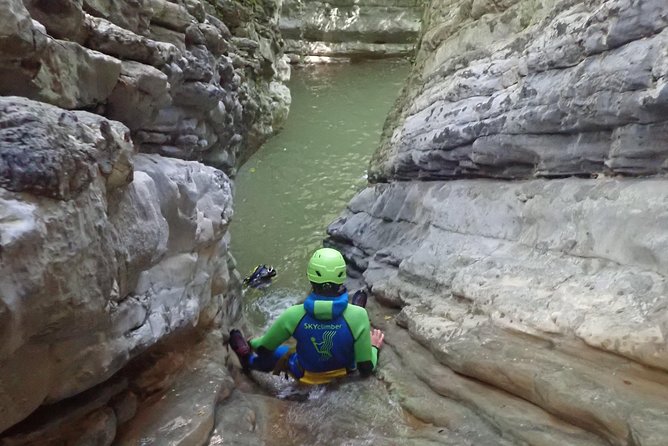 Canyoning "Vione" - advanced Canyoningtour also for sportive beginner - Jumps, pools, slides, and Lake Garda views