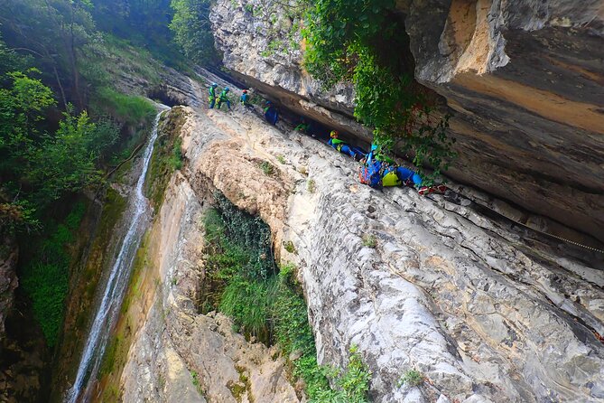 Canyoning "Vione" - advanced Canyoningtour also for sportive beginner - From Piovere di Tignale to the canyon entrance