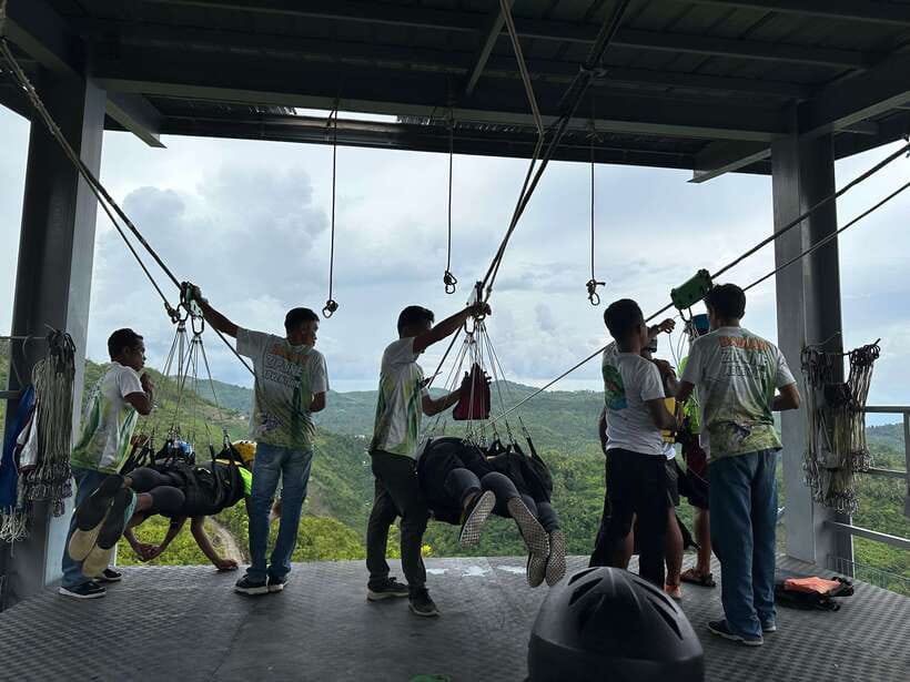 Cebu: Kawasan Canyoneering with Ziplining Adventure - The short zipline comes before the main canyon route