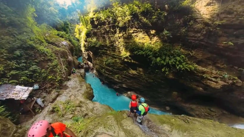 Cebu: Kawasan Falls Canyoneering Tour with Ziplining & Lunch - Cliff jumps with a way around them