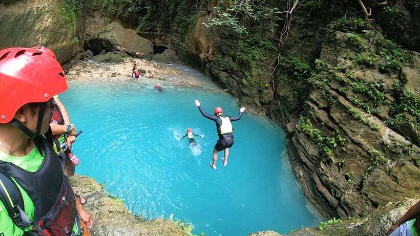 Cebu: Moalboal Sardines Run Snorkel & Kawasan Canyoneering - Kawasan Falls is the main physical challenge
