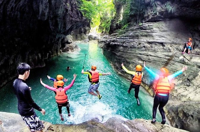 Cebu: Oslob Whale Shark Swimming and Kawasan Falls Canyoneering - Canyoneering through Kawasan Falls