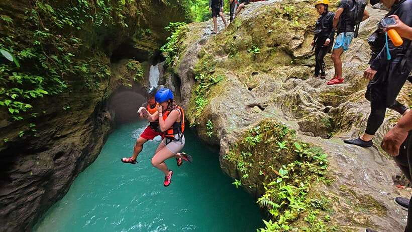 Cebu: Whale Shark Swim and Kawasan Canyoneering Tour - Badian canyoneering: the stronger half of the day