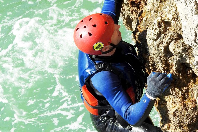 CLIFF JUMPING tour - Coasteering in Albufeira - The final challenge and return toward Albufeira Marina