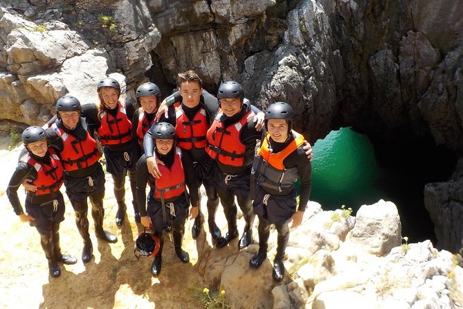 Coasteering and Cliff Jumping Near Lagos - Starting with small jumps and easy water entries