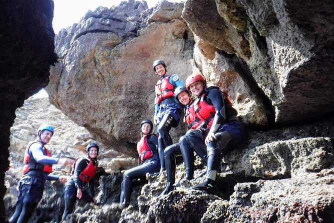 Coasteering and Cliff Jumping Near Lagos - Climbing, balancing, and getting out of the water