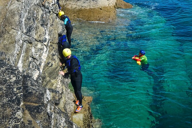Coasteering Experience in Newquay - Towan Beach and the route into the gully