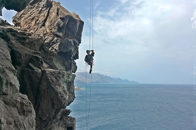 Coasteering Gran Canaria: The Atlantic Mountains Adventure Route - Hiking up to the aboriginal cave