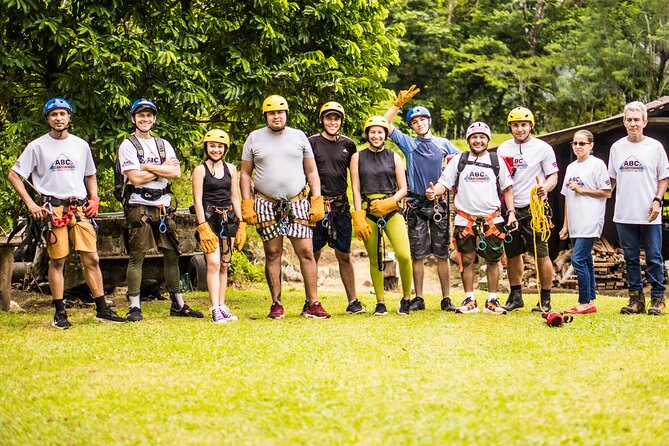 Combo Arenal Rafting and Canyoning Adventure - Canyoning among waterfalls and rocky cliffs