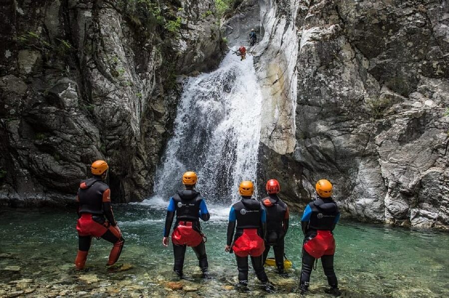 Corte Region: Fun Canyoning Verghellu - Starting at the Vecchio Bridge near Corte