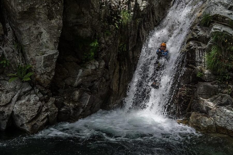Corte Region: Fun Canyoning Verghellu - Walking into the wild canyon