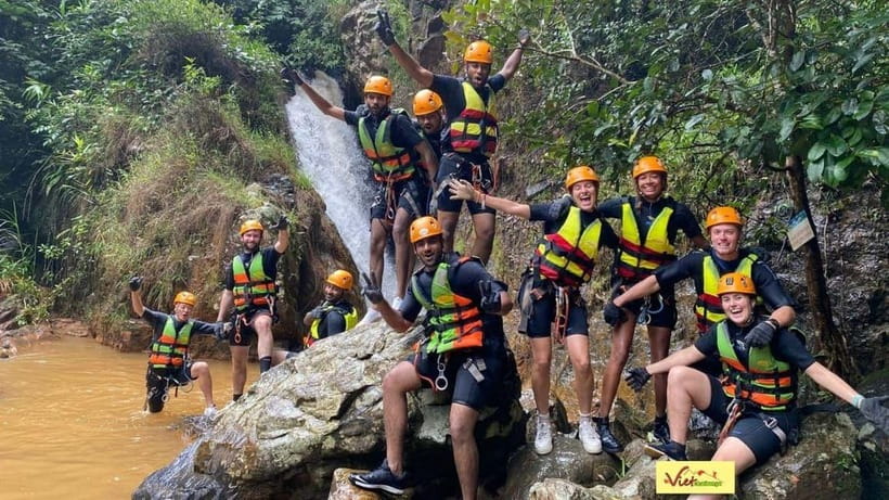 Dalat: Canyoning Extreme Adventure Vietnam - The lazy river and 15-meter dry cliff