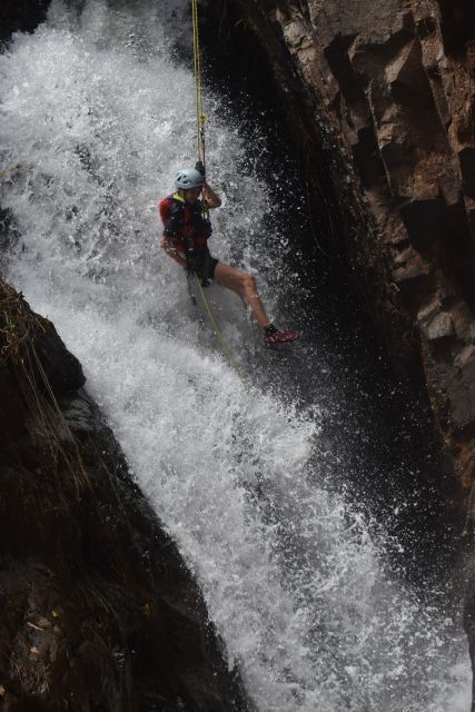Dalat: Extreme Canyoning Adventure - The 18-meter dry cliff is your first real test