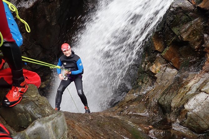 Discover Canyoning at Bruar Falls - Getting Equipped With The Canyoning Company