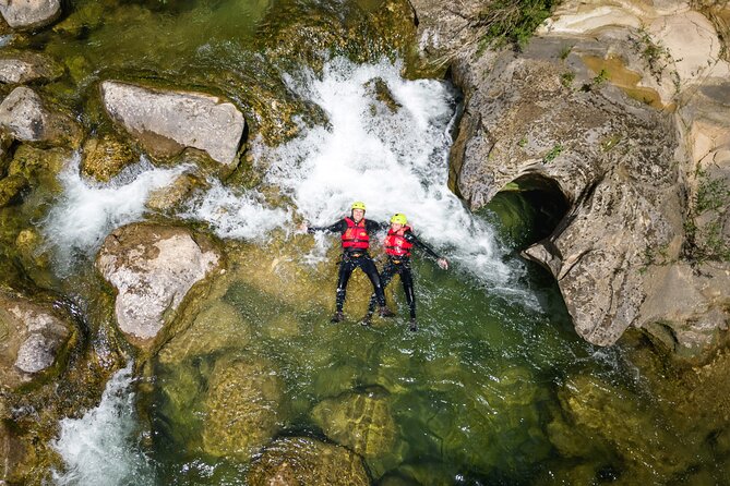 Extreme Canyoning on Cetina River from Split or Šestanovac - The 53-meter waterfall rappel