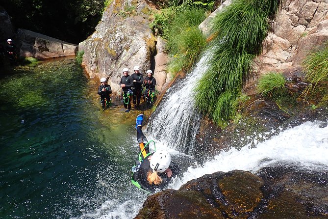 From Arouca: Canyoning Discovery - Adventure Tour - Getting fitted with the right equipment