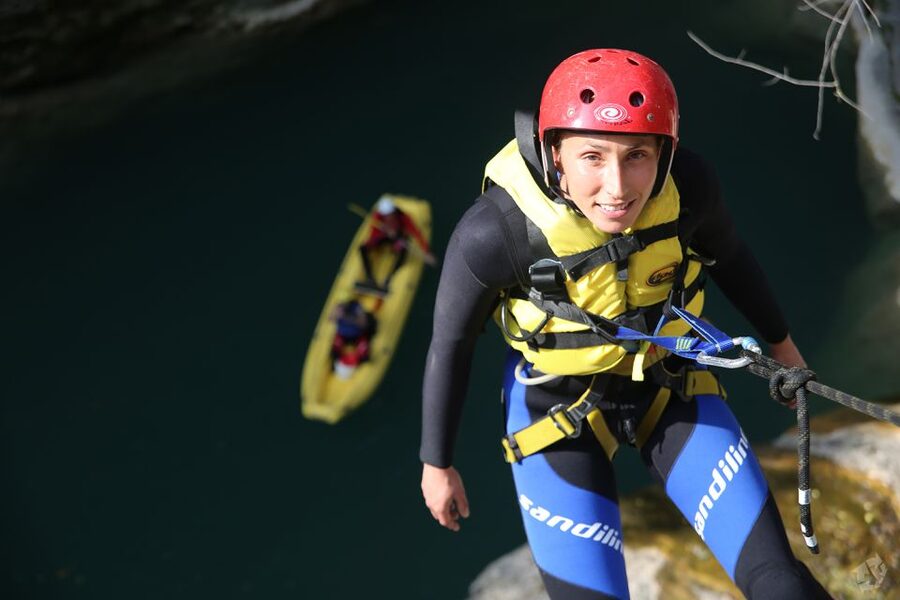 From Split or Zadvarje: Extreme Canyoning on Cetina River - Rappelling and rock jumps add the extreme edge