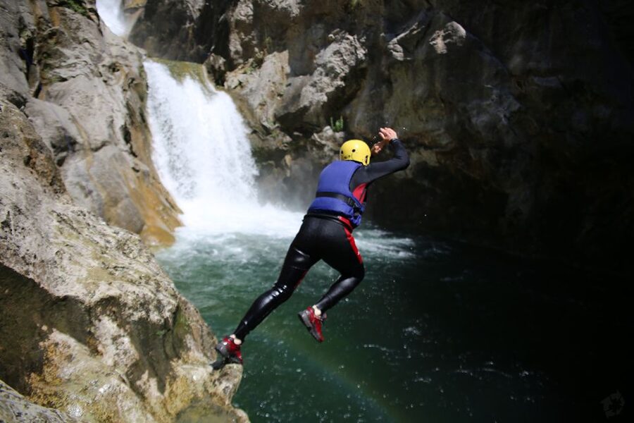 From Split or Zadvarje: Extreme Canyoning on Cetina River - Velika Gubavica is the cool-down stop