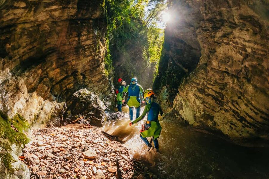 From Tignale, Lake Garda: Beginner-Friendly Canyoning Tour - What the Gumpenfever route near Tignale feels like