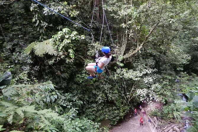Full Day Class II-III Rafting and Canyoning Rappelling from La Fortuna-Arenal - Who will feel comfortable on the ropes