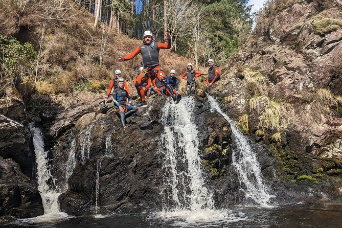 Galloway Canyoning Adventure, Murrays Canyon half day - Starting beneath the Grey Mare’s Tail waterfall