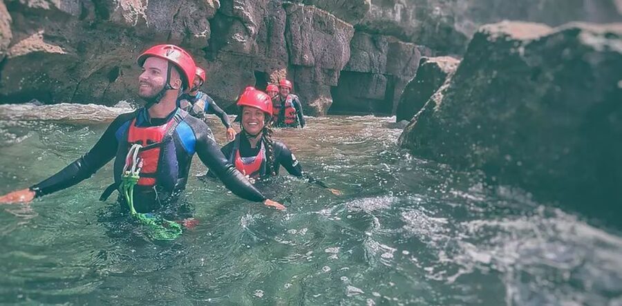 Gran Canaria: Adrenaline-Filled Coasteering Experience - A zip line and via ferrata above the water