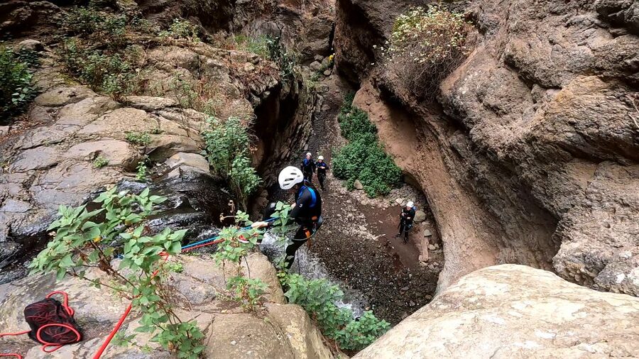 Gran Canaria: Canyoning Adventure in the Green Heart Jungle - Canarian snacks and hot tea on the trail